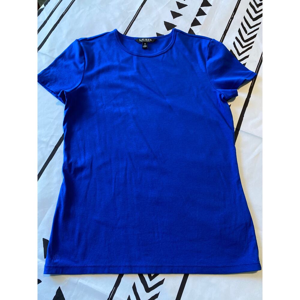 Lauren Ralph Lauren Blue T-Shirt - Size M